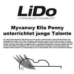 LiDo-Artikel über Myvanwy Ella Penny und die Penny Violin Academy